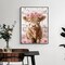 Highland Cow Diamond Art Kits for Adults – Cute Pink Cow 5D Round Full Drill Diamond Painting Kit for Beginners, DIY Gem Art Craft for Home Wall Decor, 12x16 Inch